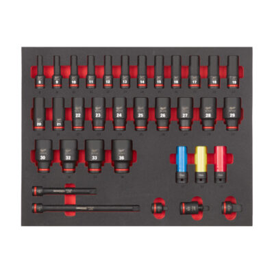 Milwaukee Hylsysarja 1/2" Pitkä Foam 34P